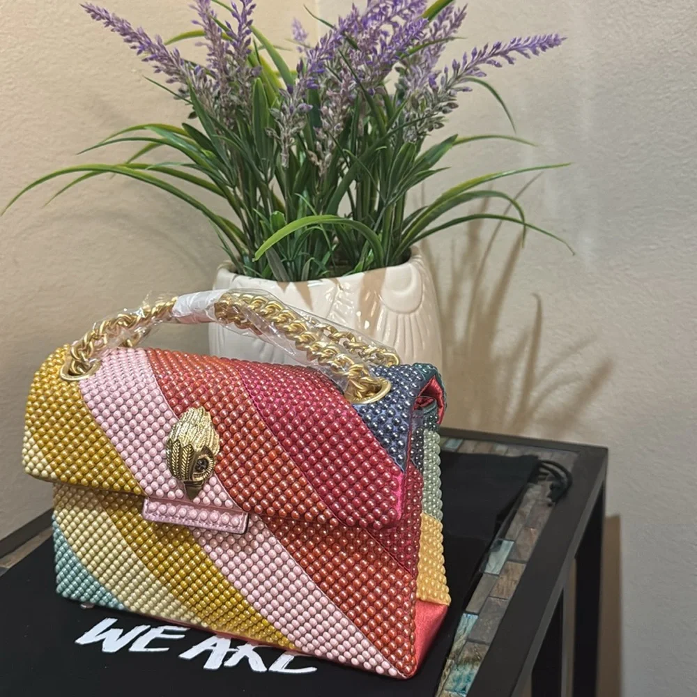 Kurt Geiger Mini Kensington Beaded Convertible Shoulder Bag - Picture 5 of 12